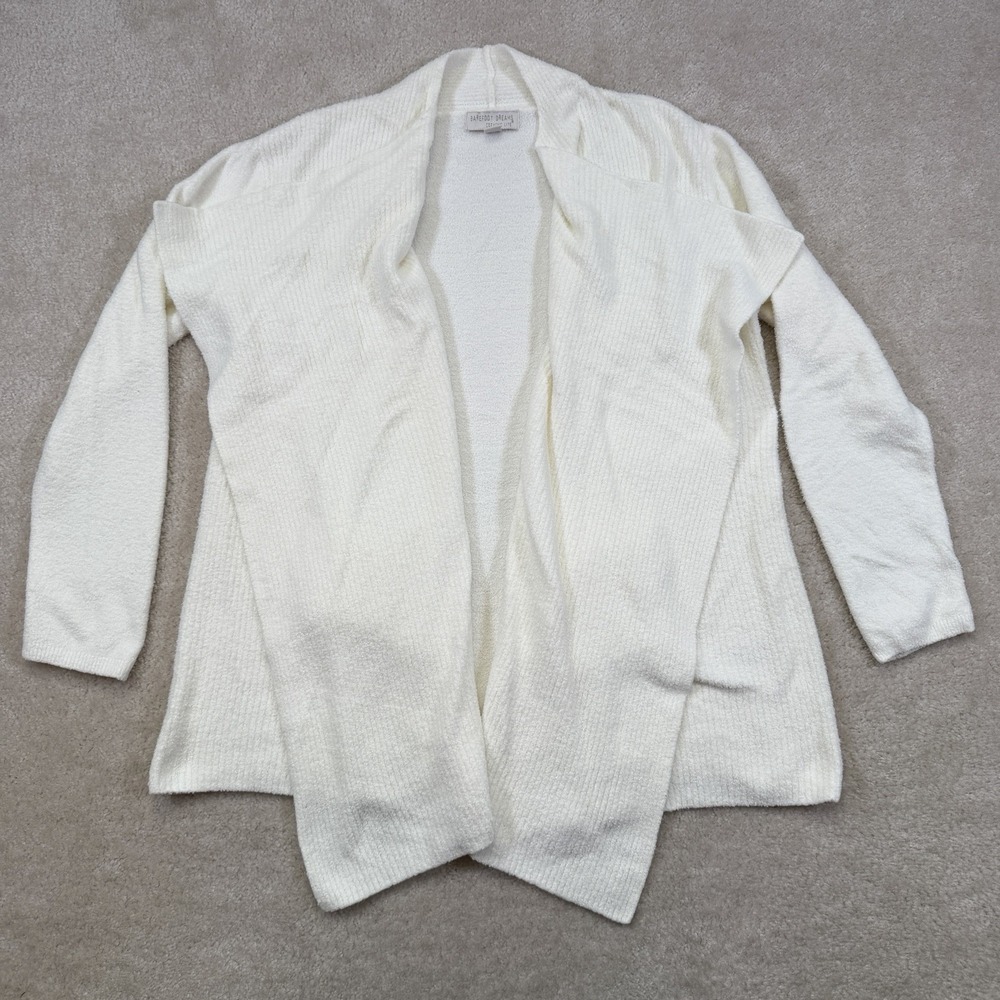 Barefoot Dreams CozyChic Lite Ribbed Island Wrap Cardigan Womens L / XL Ivory